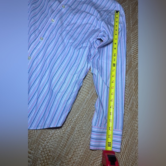 Banana Republic Striped Long Sleeve Slim Fit Button Up,Collared,Size M,Men's - Picture 7 of 10